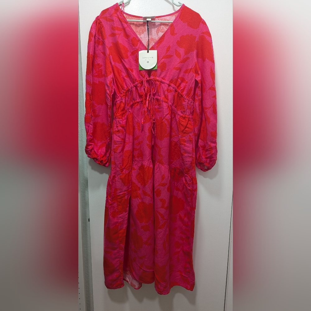*NWT* Kate Spade Pink and Red Floral Dress